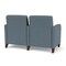 Lesro Siena Lounge Reception 2 Seat Tandem Seating, Walnut, RF Serene Upholstery SN2103 - alternate 2
